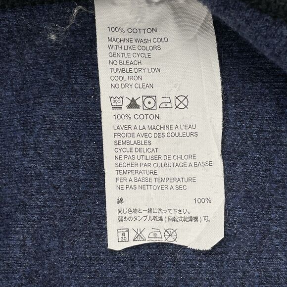 Tommy Bahama Flip Coast Reversible Sweater Half Zip Men's XL Heather Blue Black - Picture 9 of 16